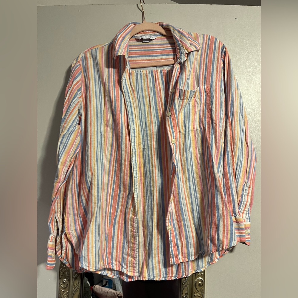 Old Navy Colorful Striped Casual Shirt